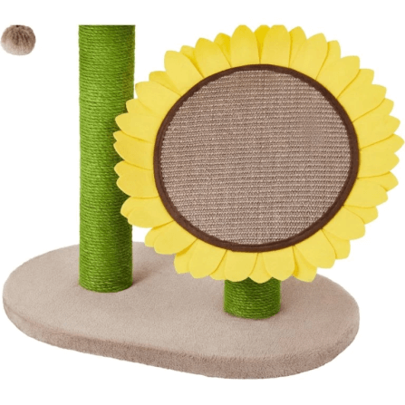 คอนโดแมว Catry รุ่น Sunflower พร้อมเสาลับเล็บ 2 เสาและที่นอนกำมะหยี่_7