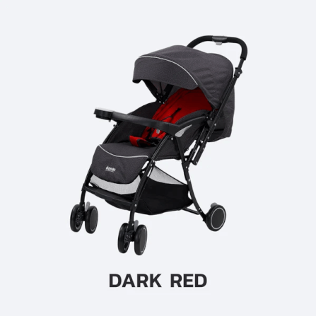 รถเข็นเด็กแบบเข็นได้สองทิศทาง BEBEPLAY รุ่น OCHIBI 180 HYBRID (สีดำ-แดง)_6
