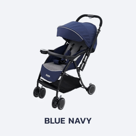 รถเข็นเด็กแบบเข็นได้สองทิศทาง BEBEPLAY รุ่น OCHIBI 180 HYBRID (สีน้ำเงิน)_6