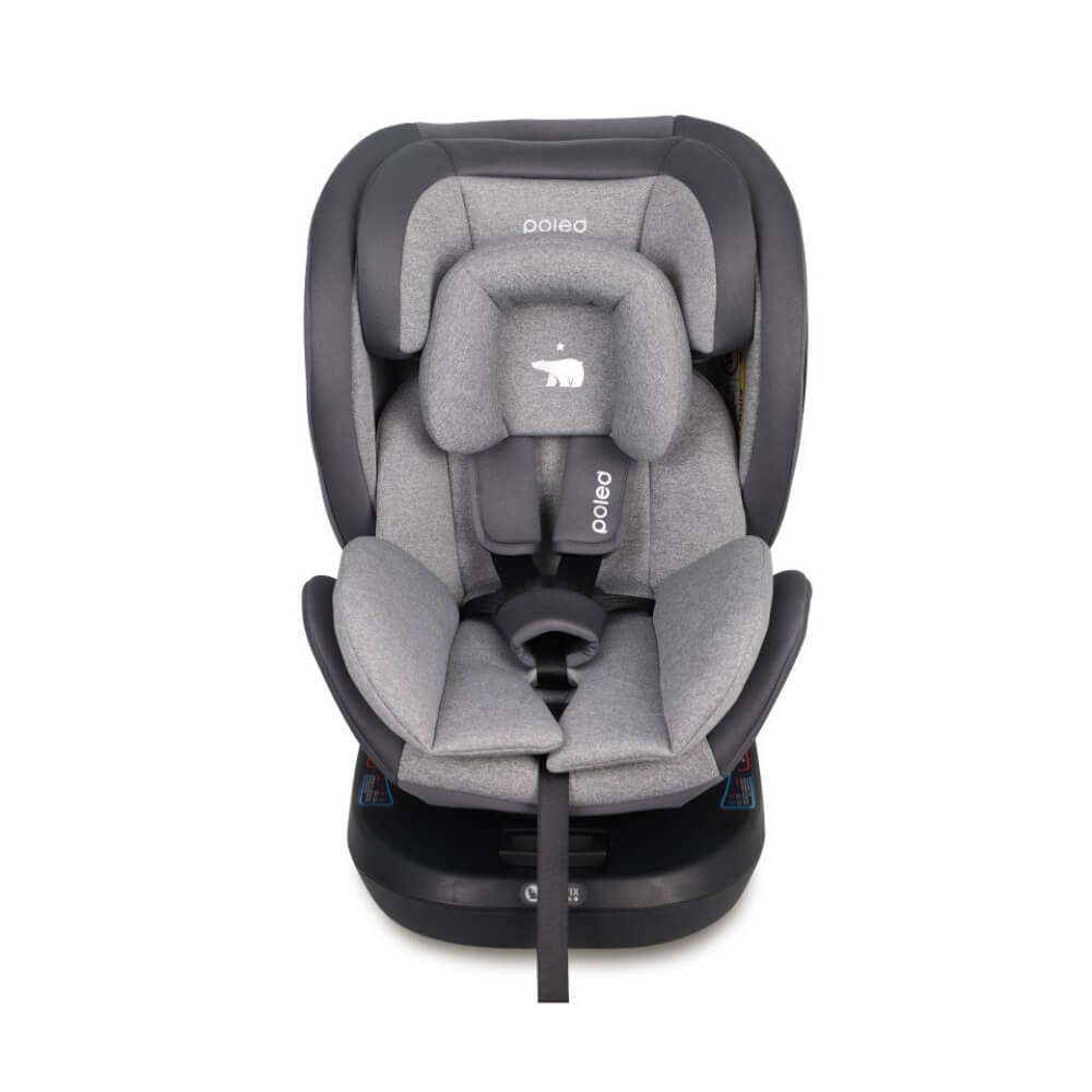 คาร์ซีท POLED ALL AGE 360 สำหรับแรกเกิด-12ปี หมุนได้ 360 องศา สีเทา