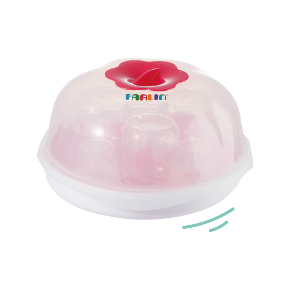 ชุดฆ่าเชื้อขวดนมด้วยไมโครเวฟ FARLIN สีชมพู BF-213B(PK)