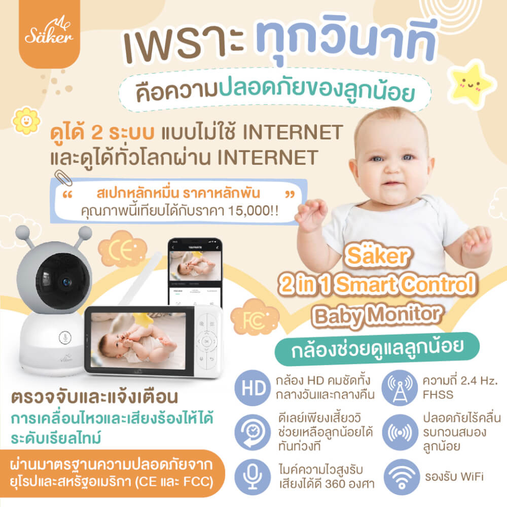 กล้องเบบี้มอนิเตอร์ SAKER - SAKER0191