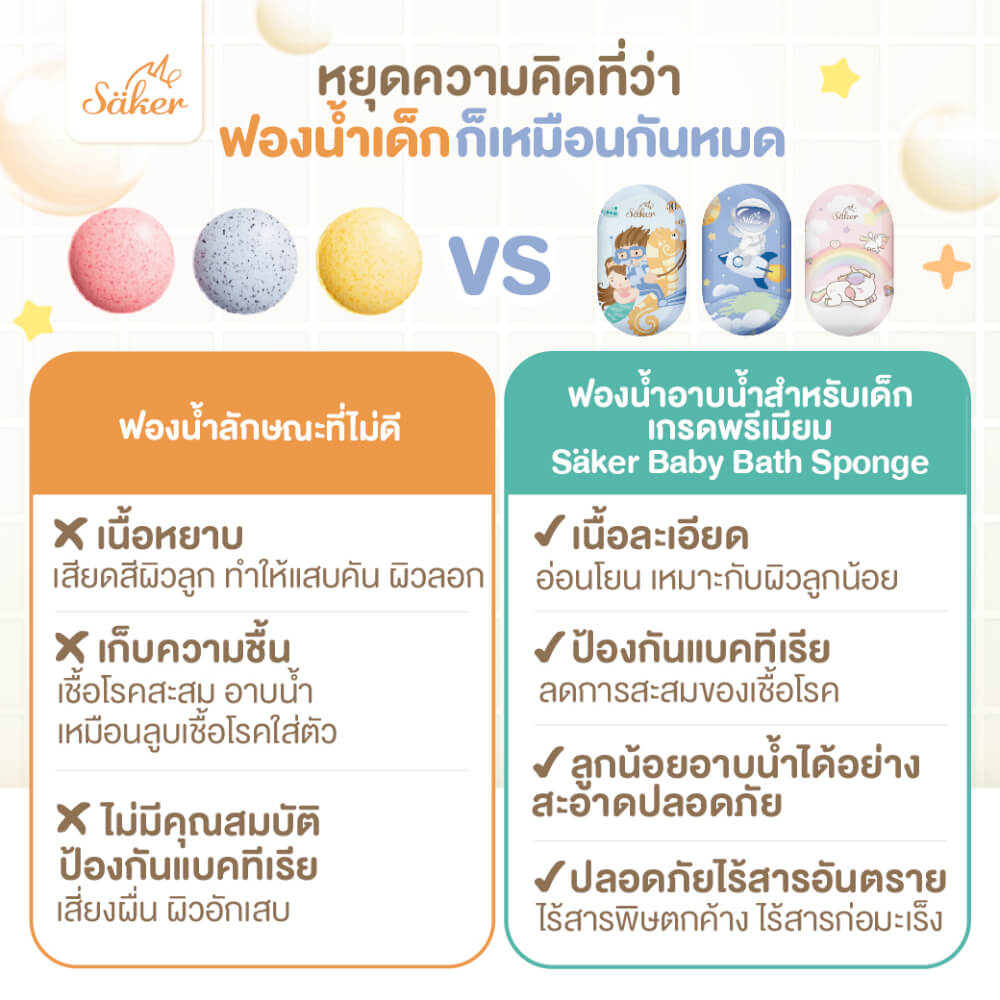 ฟองน้ำอาบน้ำเด็ก SAKER ลาย RAINBOW UNICORN-SAKER0196-RU_2