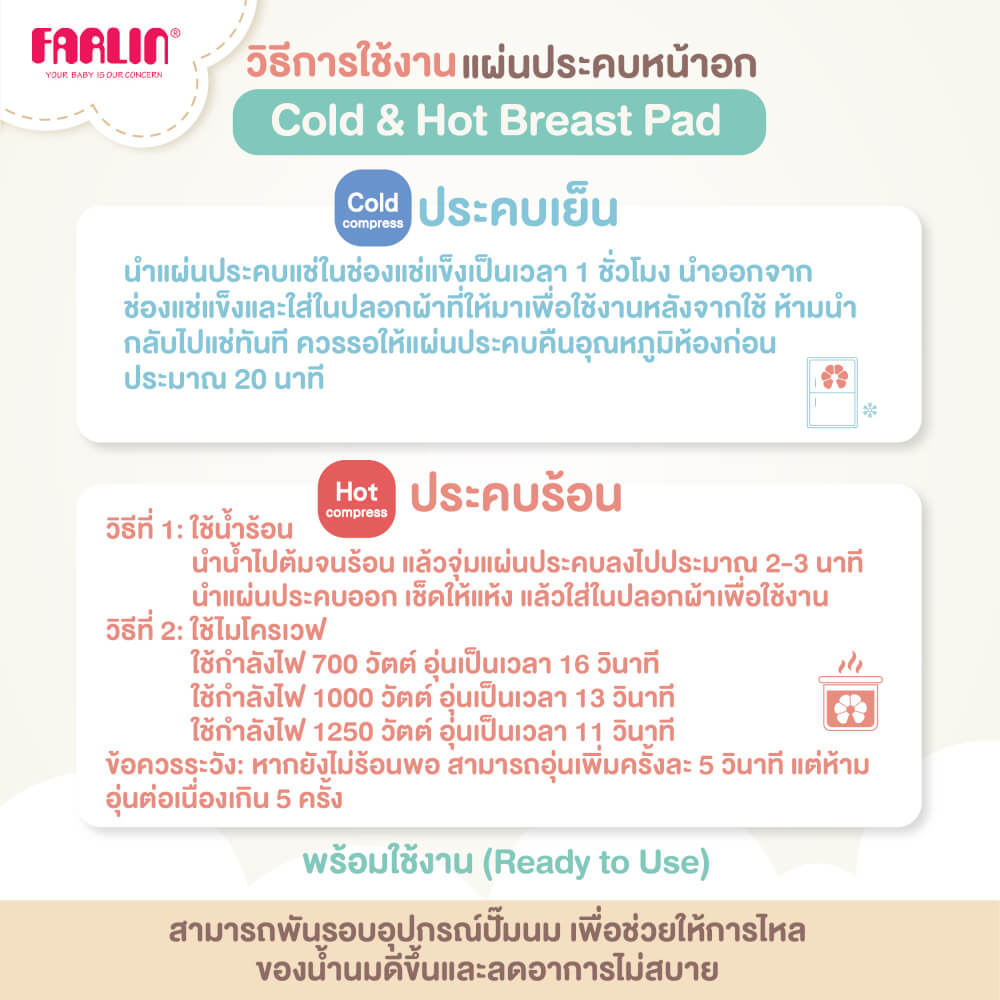 แผ่นประคบหน้าอก ร้อน-เย็น FARLIN FA-23002