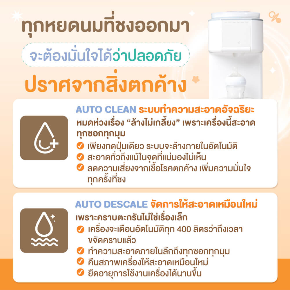 เครื่องชงนมและเขย่านมอัตโนมัติ ALL IN 1 SAKER รุ่น 0201 สีขาว