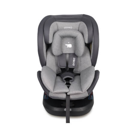 คาร์ซีท POLED ALL AGE 360 สำหรับแรกเกิด-12ปี หมุนได้ 360 องศา สีเทา_0
