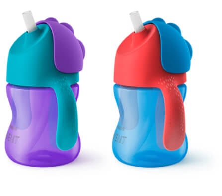 ถ้วยหัดดื่ม PHILIPS AVENT 200 มล. สำหรับเด็กอายุ 9 เดือนขึ้นไป สีฟ้า+สีม่วง SCF796/00_0