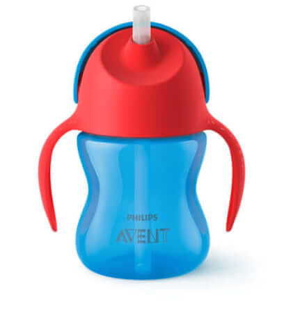 ถ้วยหัดดื่ม PHILIPS AVENT 200 มล. สำหรับเด็กอายุ 9 เดือนขึ้นไป สีฟ้า+สีม่วง SCF796/00_1