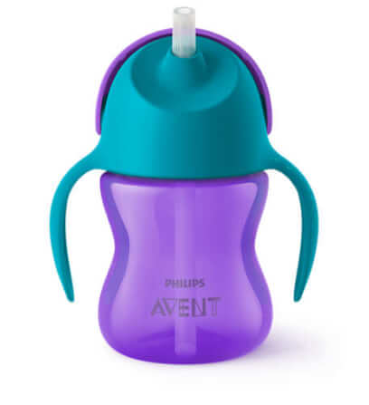 ถ้วยหัดดื่ม PHILIPS AVENT 200 มล. สำหรับเด็กอายุ 9 เดือนขึ้นไป สีฟ้า+สีม่วง SCF796/00_2