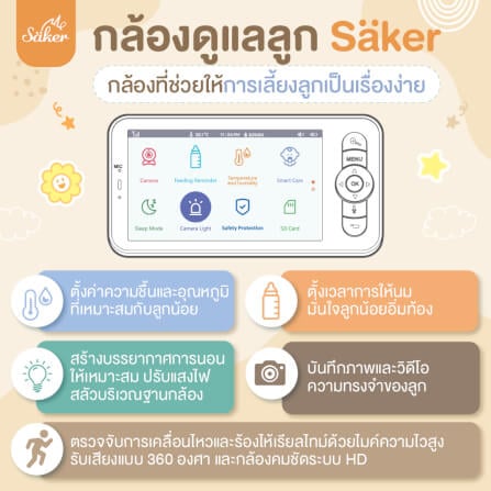 กล้องเบบี้มอนิเตอร์ SAKER - SAKER0191_3