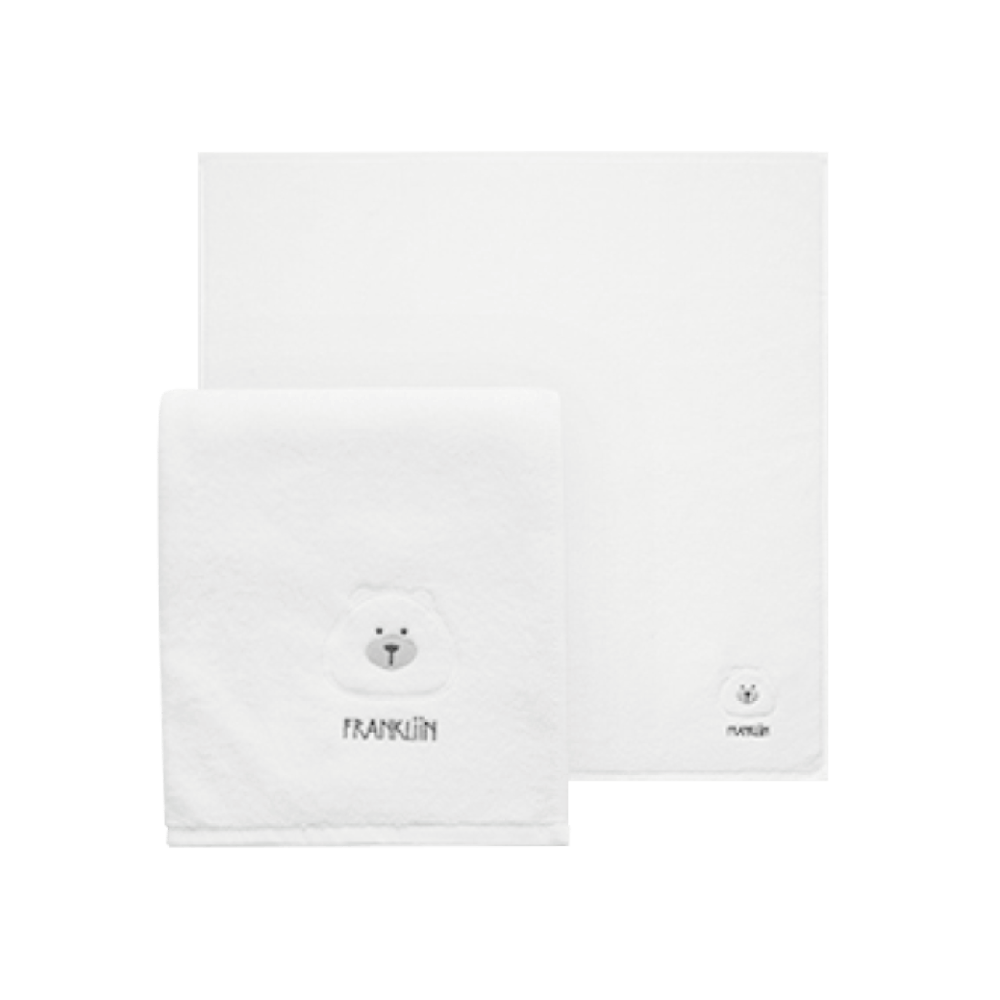ผ้าเช็ดตัวเด็ก POLED026-WH Basic  