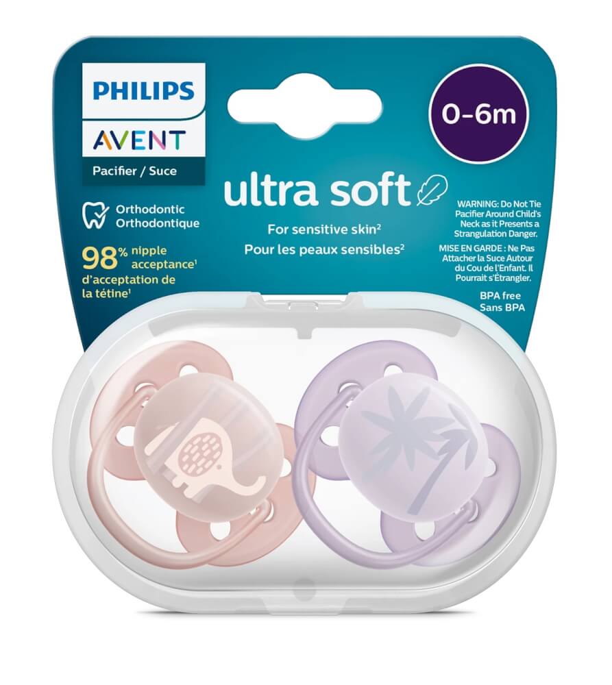 จุกหลอกAVENT 0-6M ULTRA SOFT-SCF091/09