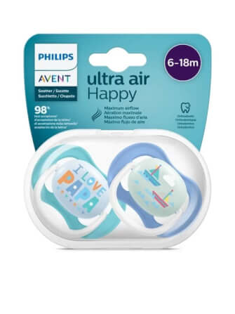 จุกหลอกAVENT 6-18M ULTRA AIR -SCF080/03_2