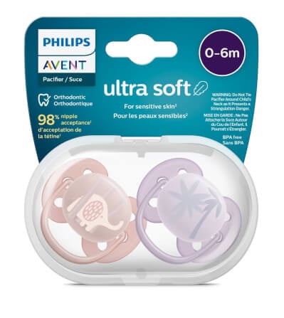 จุกหลอกAVENT 0-6M ULTRA SOFT-SCF091/09_2