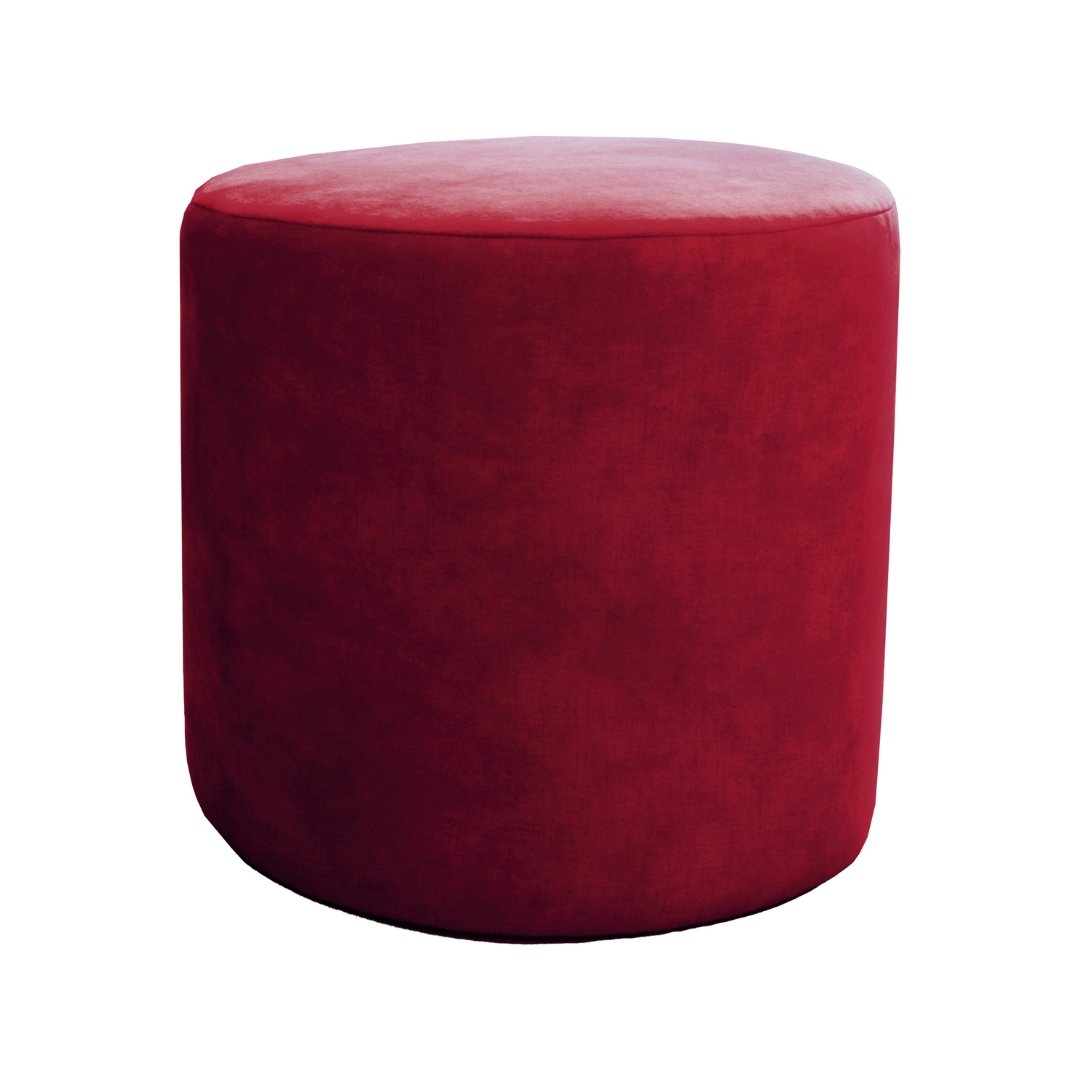 สตูลทรงกลม CCR FURNITURE รุ่น CIRCLE STOOL สีแดง(Burgundy) 40x40ซม.