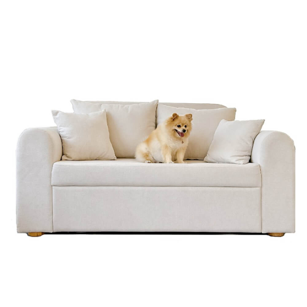 โซฟาเบด ผ้าสำหรับสัตว์เลี้ยง CCR FURNITURE รุ่น NARA (นารา) ขนาด 160 cm. สีขาว (PET382-04)_0