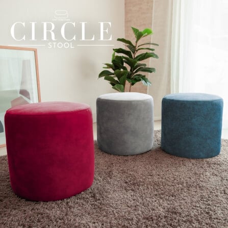สตูลทรงกลม CCR FURNITURE รุ่น CIRCLE STOOL สีน้ำตาลทอง (Golden Brown) 40x40ซม._3