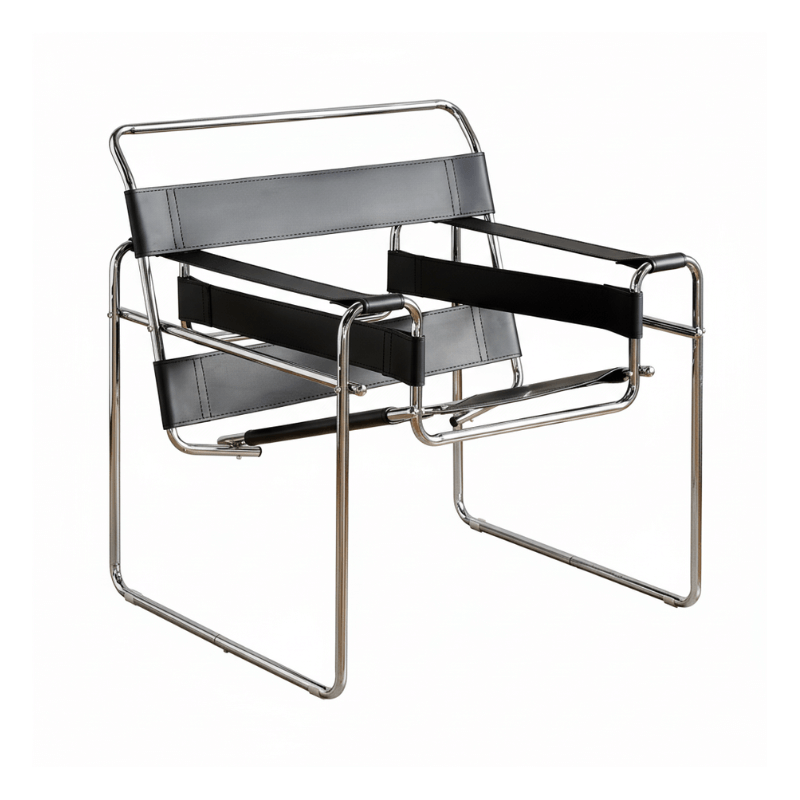 เก้าอี้อเนกประสงค์ RENITA HOME รุ่น KEVIN CHAIR สีดำโครงเหล็ก เบาะหนัง PU