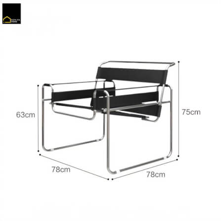 เก้าอี้อเนกประสงค์ RENITA HOME รุ่น KEVIN CHAIR สีดำโครงเหล็ก เบาะหนัง PU_5