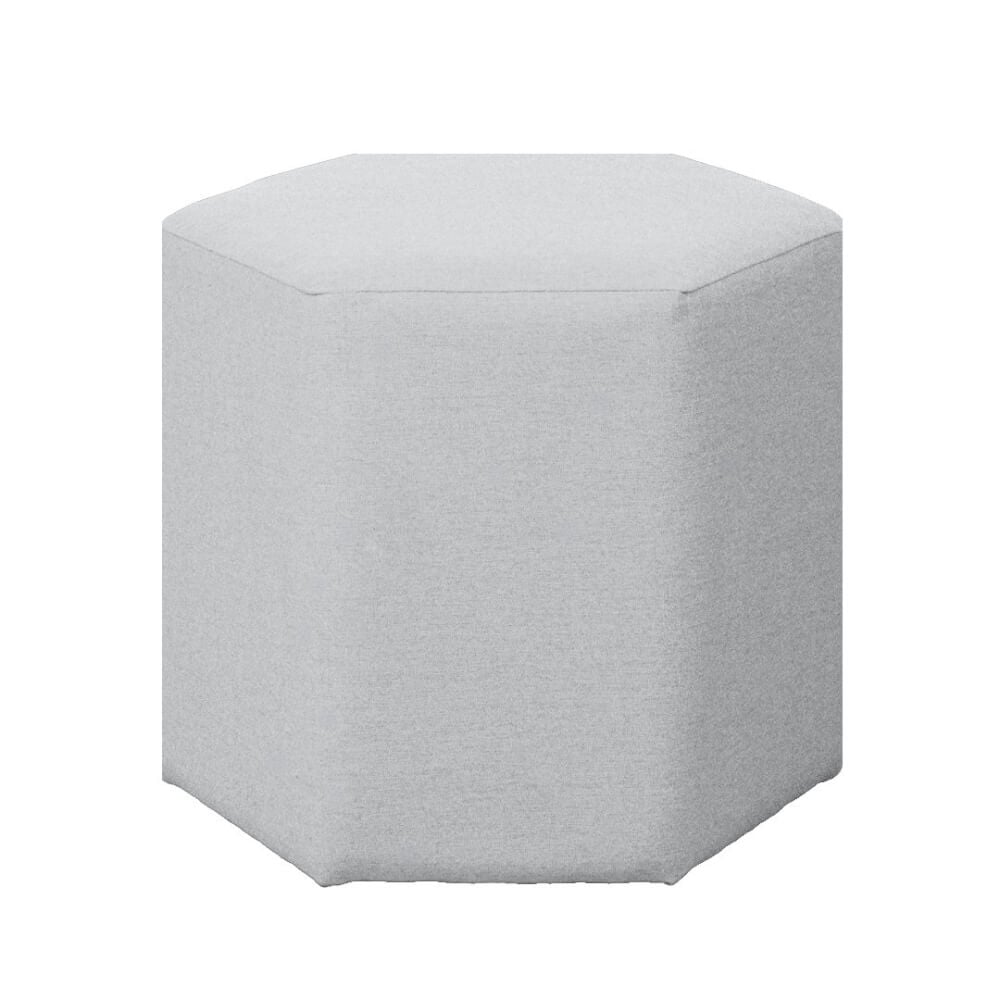 สตูลทรงหกเหลี่ยม RENITA HOME รุ่น HEXii STOOL สีเทาอ่อน 45x40ซม._0