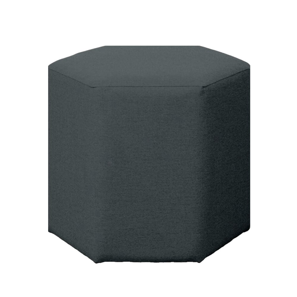 สตูลทรงหกเหลี่ยม RENITA HOME รุ่น HEXii STOOL สีเทาเข้ม 45x40ซม._0