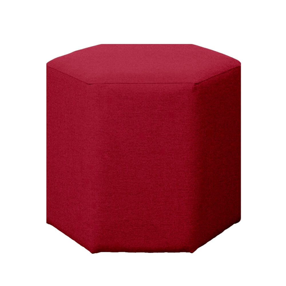 สตูลทรงหกเหลี่ยม RENITA HOME รุ่น HEXii STOOL สีแดง 45x40ซม._0
