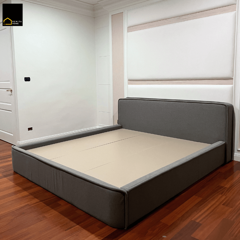 เตียงนอน 6 ฟุต RENITA HOME รุ่น CASPER สีเทา