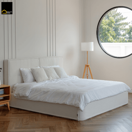 เตียงนอน 6 ฟุต RENITA HOME รุ่น Cleo สีครีม_8