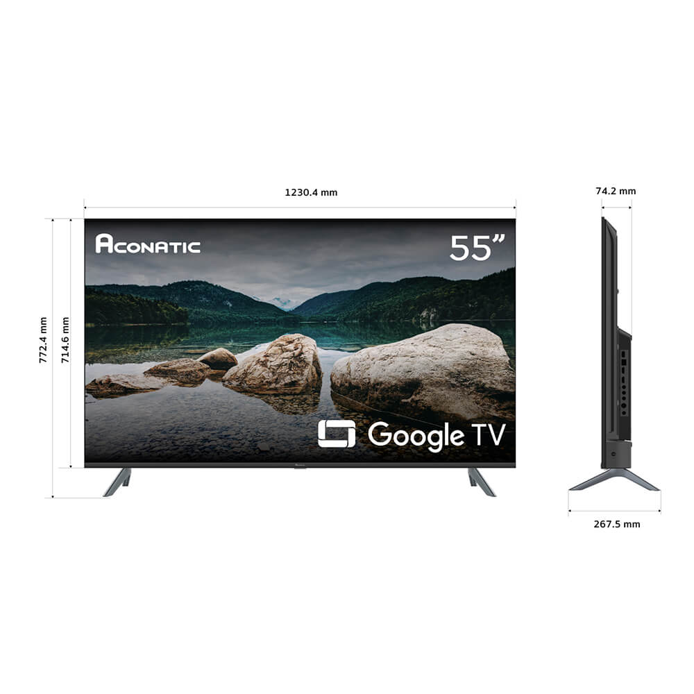 แอลอีดี ทีวี 55 นิ้ว ACONATIC GOOGLE ทีวี 4K 55US700AN (รับประกัน 3 ปี)