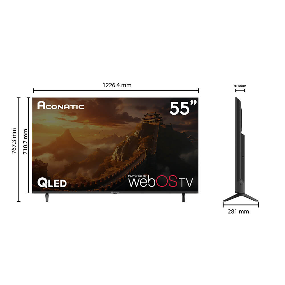 แอลอีดี ทีวี 55 นิ้ว ACONATIC WEBOS ทีวี 4K QLED 55QSB340AN (รับประกัน 3 ปี)