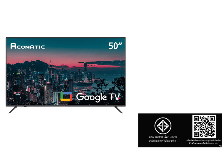 แอลอีดี ทีวี 50 นิ้ว ACONATIC 50US500AN  GOOGLE TV (รับประกัน 3 ปี)