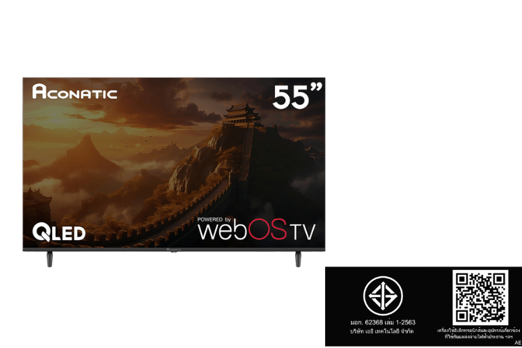 แอลอีดี ทีวี 55 นิ้ว ACONATIC WEBOS ทีวี 4K QLED 55QSB340AN (รับประกัน 3 ปี)