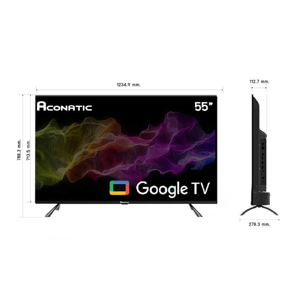 แอลอีดี ทีวี 55 นิ้ว Aconatic Google ทีวี 4K 55QS710AN (รับประกัน 3 ปี)
