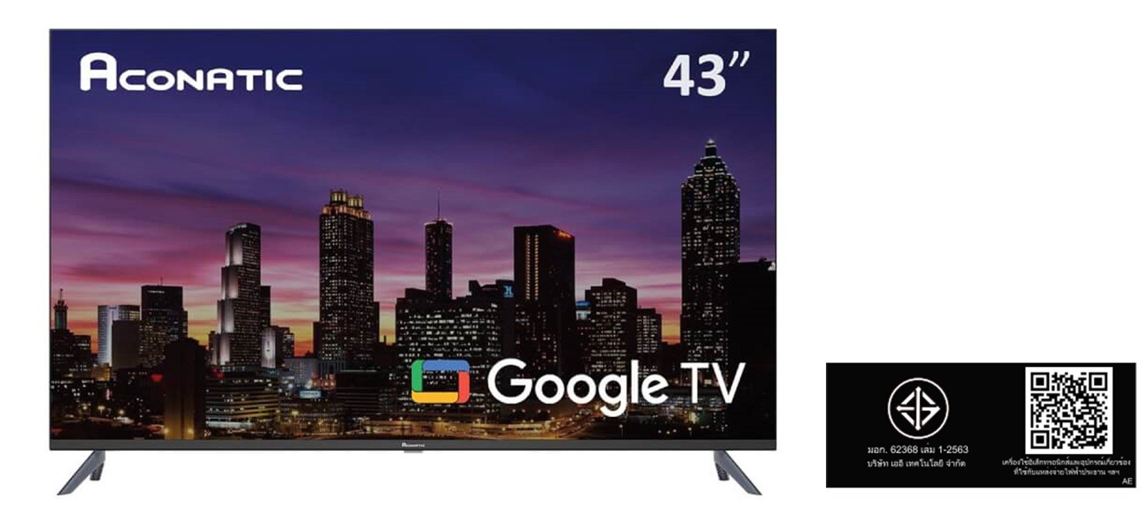 แอลอีดี ทีวี 43 นิ้ว ACONATIC 43HS701AN GOOGLE ทีวี HD  (รับประกัน 3 ปี)_6