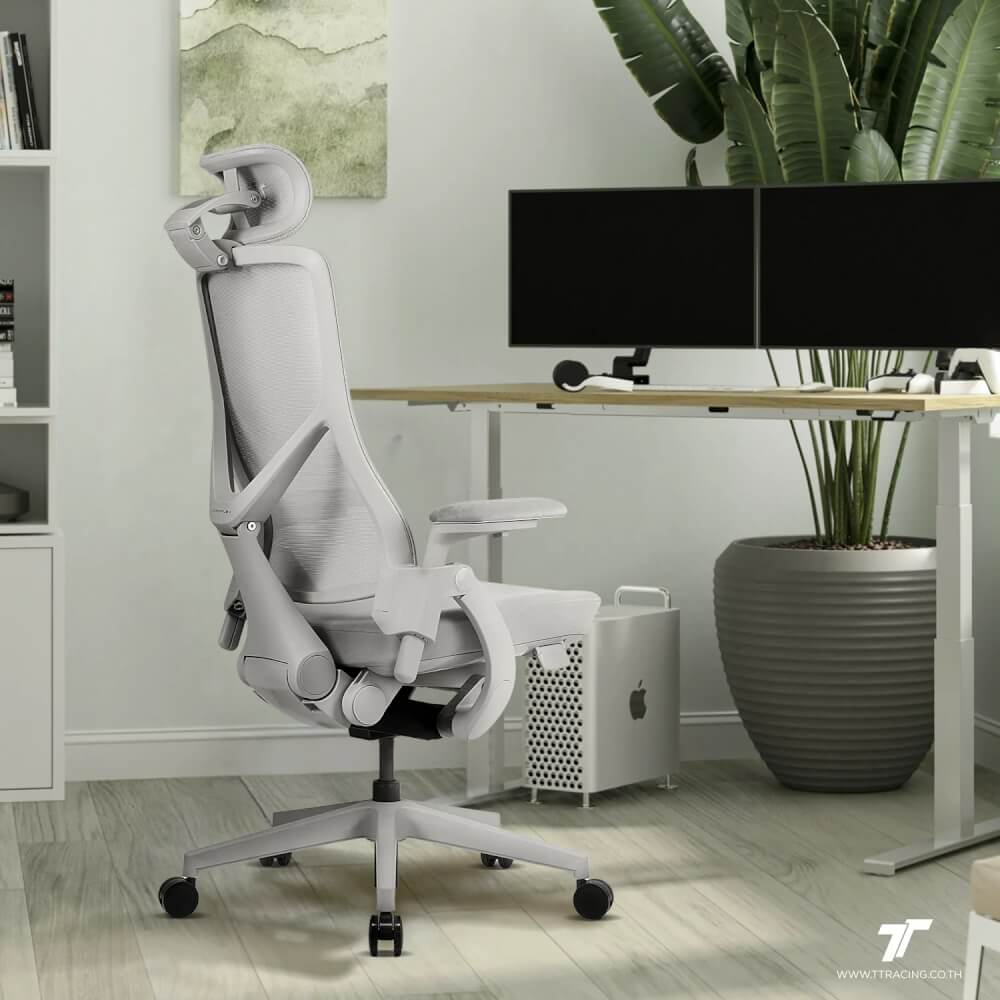 เก้าอี้ทำงาน TTRacing Aeroflex ผ้าตาข่าย Ergochair - Ashy Grey