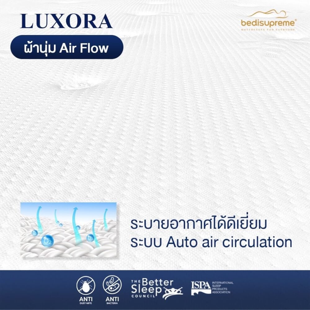 ที่นอน 3.5ฟุต BEDISUPREME รุ่น LUXORA หนา 8 นิ้ว