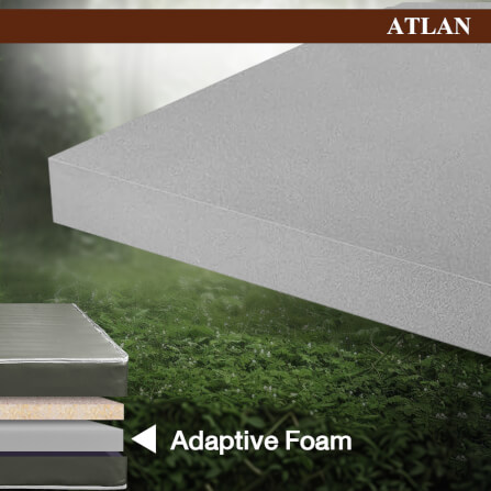 ที่นอน 6 ฟุต BEDISUPREME รุ่น ATLAN หนา 8 นิ้ว หนังPVC สีเทา_4