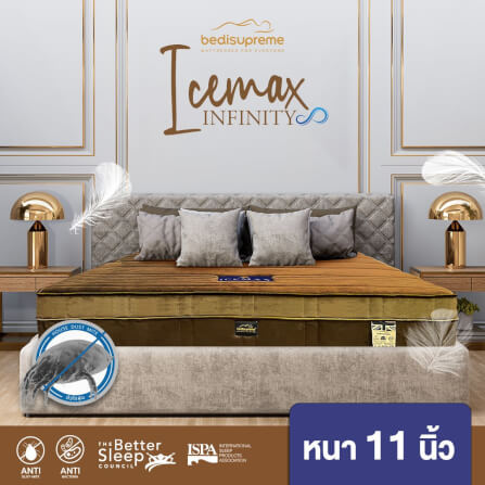ที่นอนเมมโมรี่โฟมอัลตร้าไฮบริด 5 ฟุต BEDISUPREME รุ่น ICEMAX INFINITY หนา 11 นิ้ว_4
