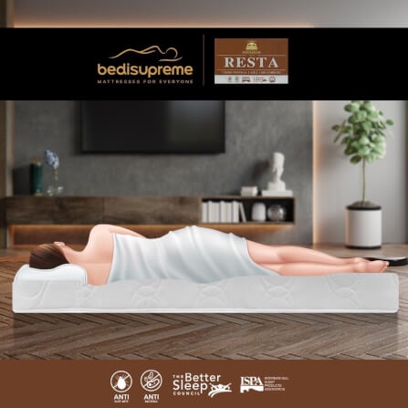 ที่นอน 5 ฟุต BEDISUPREME รุ่น RESTA หนา 6.5 นิ้ว หุ้มผ้าแจ๊คการ์ด_6
