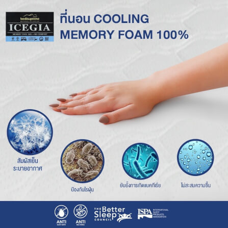 ที่นอน 3.5 ฟุต BEDISUPREME รุ่น ICEGIA หนา 6.5 นิ้ว_6