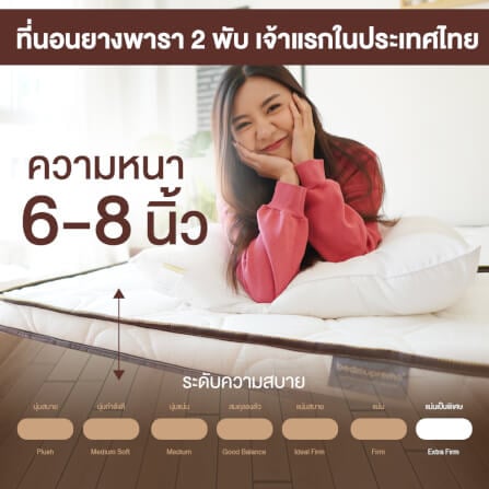 ที่นอนยางพารา พับได้ 6 ฟุต BEDIUPREME หนา 6 นิ้ว_7