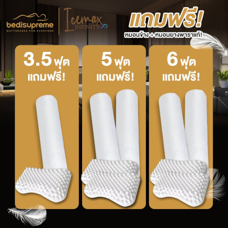 ที่นอนเมมโมรี่โฟมอัลตร้าไฮบริด 5 ฟุต BEDISUPREME รุ่น ICEMAX INFINITY หนา 11 นิ้ว_7