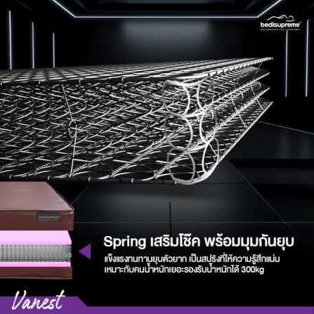 ที่นอน 6 ฟุต BEDISUPREME รุ่น Vanest หนา 9 นิ้ว_5