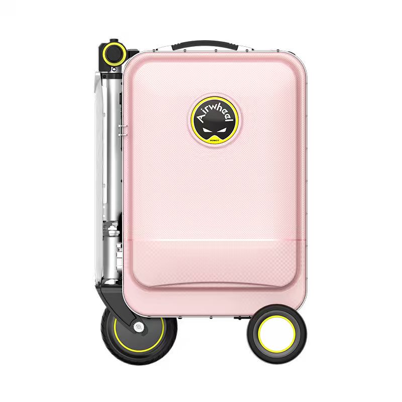 กระเป๋าเดินทางไฟฟ้า นั่งขับได้ AIRWHEEL SE3SL PLUS รองรับ FIND MY - สีชมพู_1