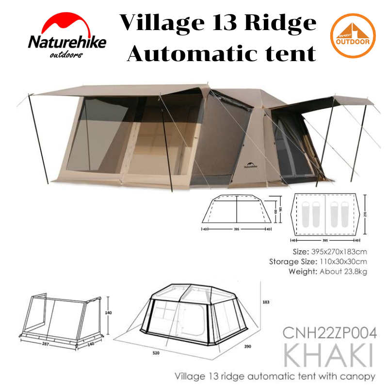 เต็นท์ครอบครัวใหญ่ NATUREHIKE VILLAGE 13 RIDGE_2