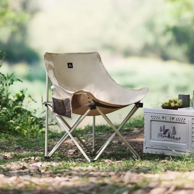 เก้าอี้พับแคมป์ปิ้ง NATUREHIKE รุ่น STELLALUNA T01 GATHERING MOON CHAIR สีกากี_9