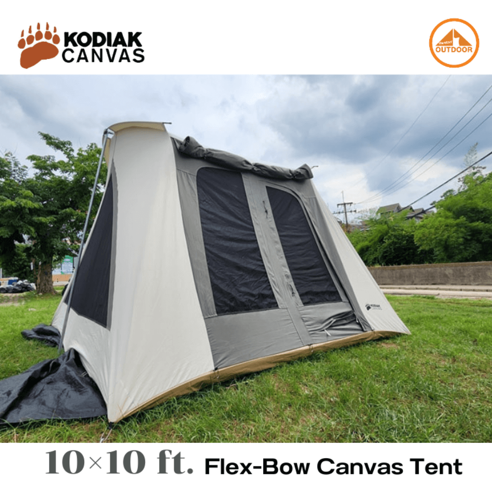 เต้นท์แคมป์ปิ้ง Kodiak Canvas 10×10 ft. Flex-Bow VX Tent 