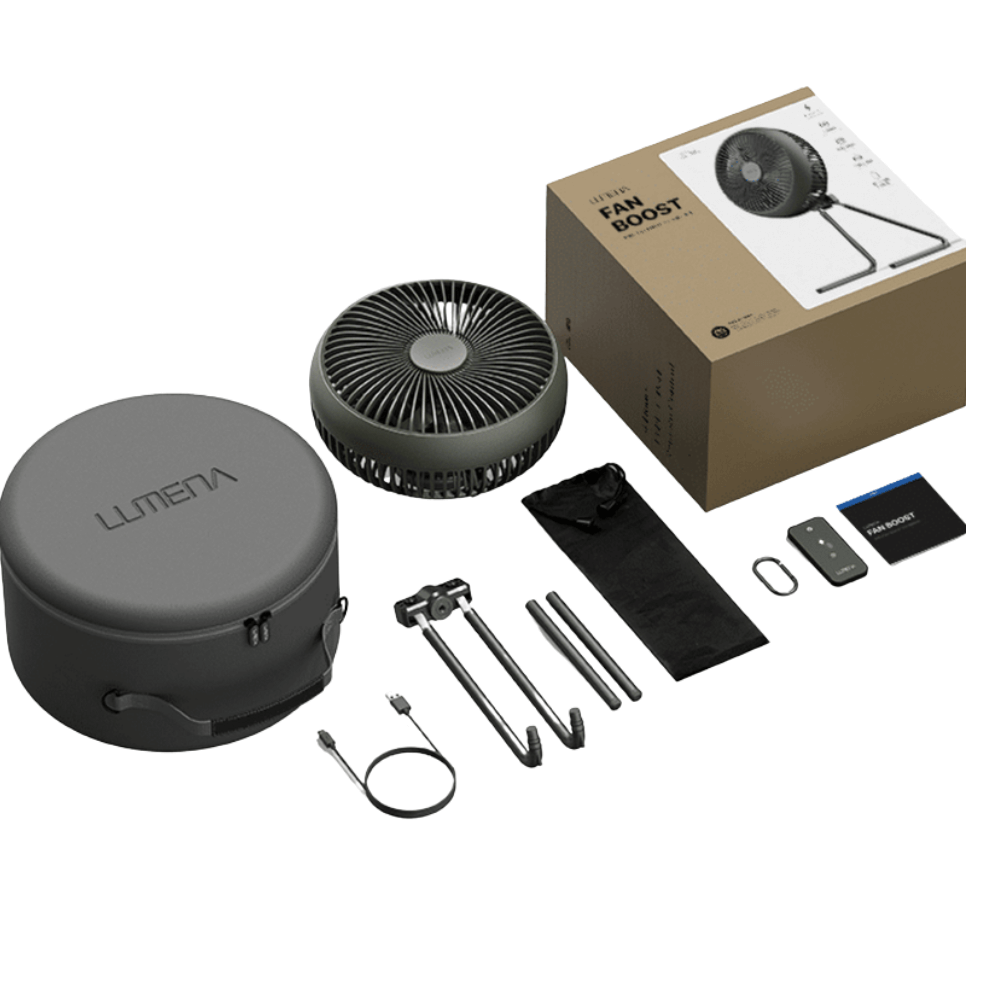 พัดลม Lumena Wireless Circulator สีกากี