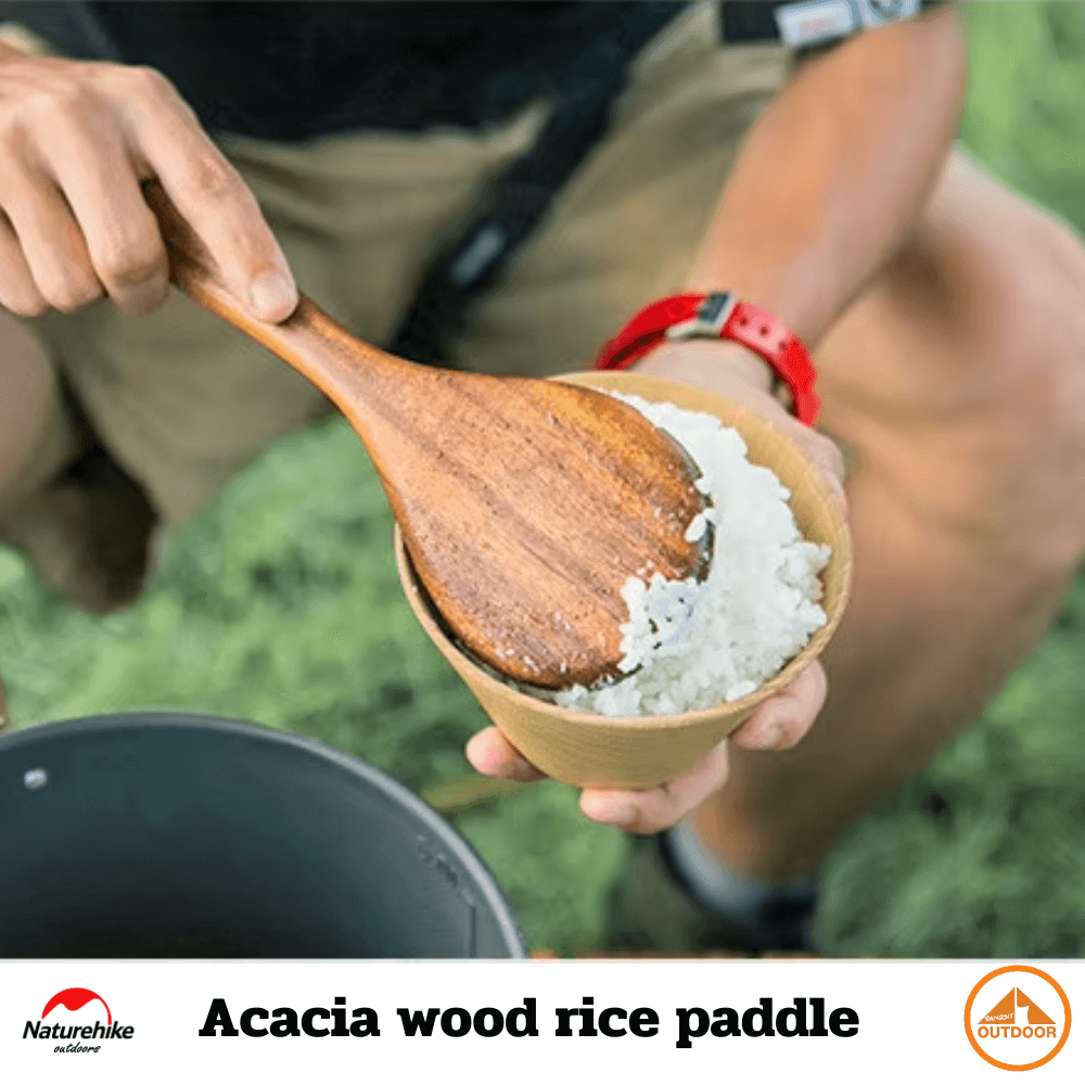 ทัพพี naturehike acacia wood rice paddle