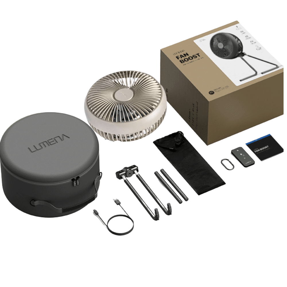 พัดลม Lumena Wireless Circulator สีเบจ